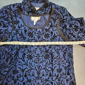 Susan Graver Style Blue Shirts Pair